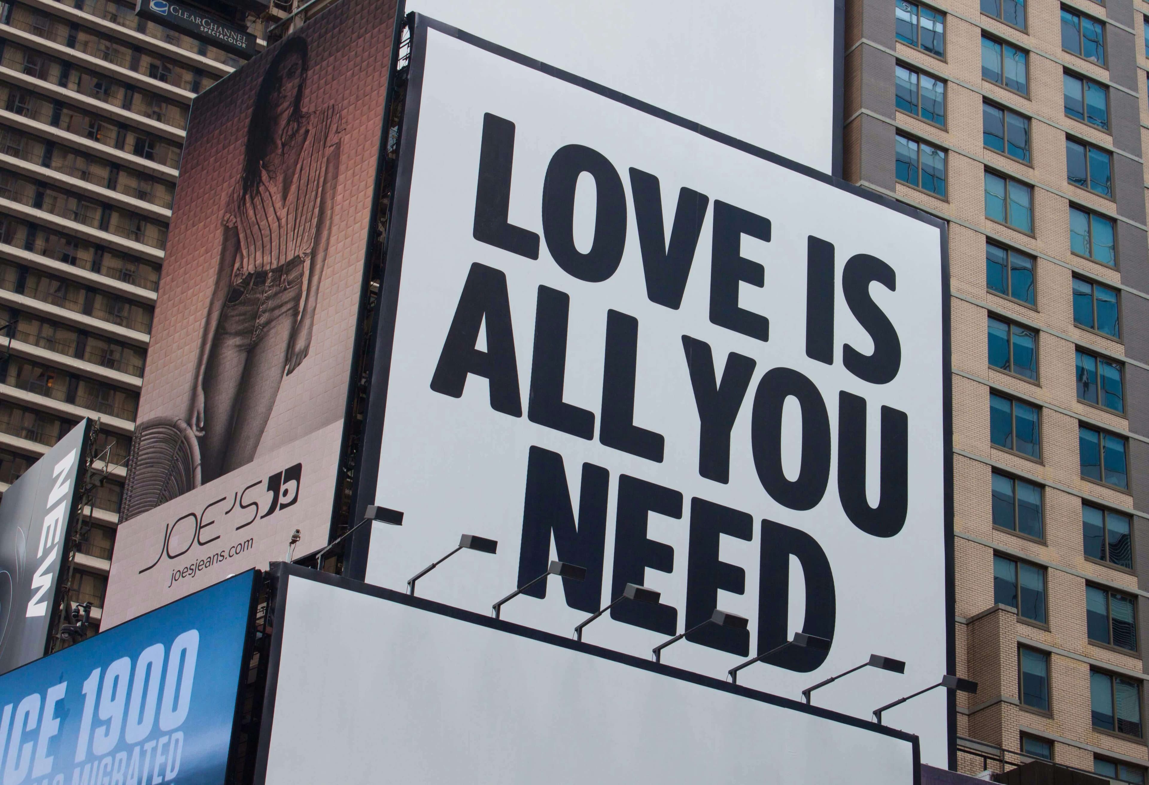Outdoor advertising billboard